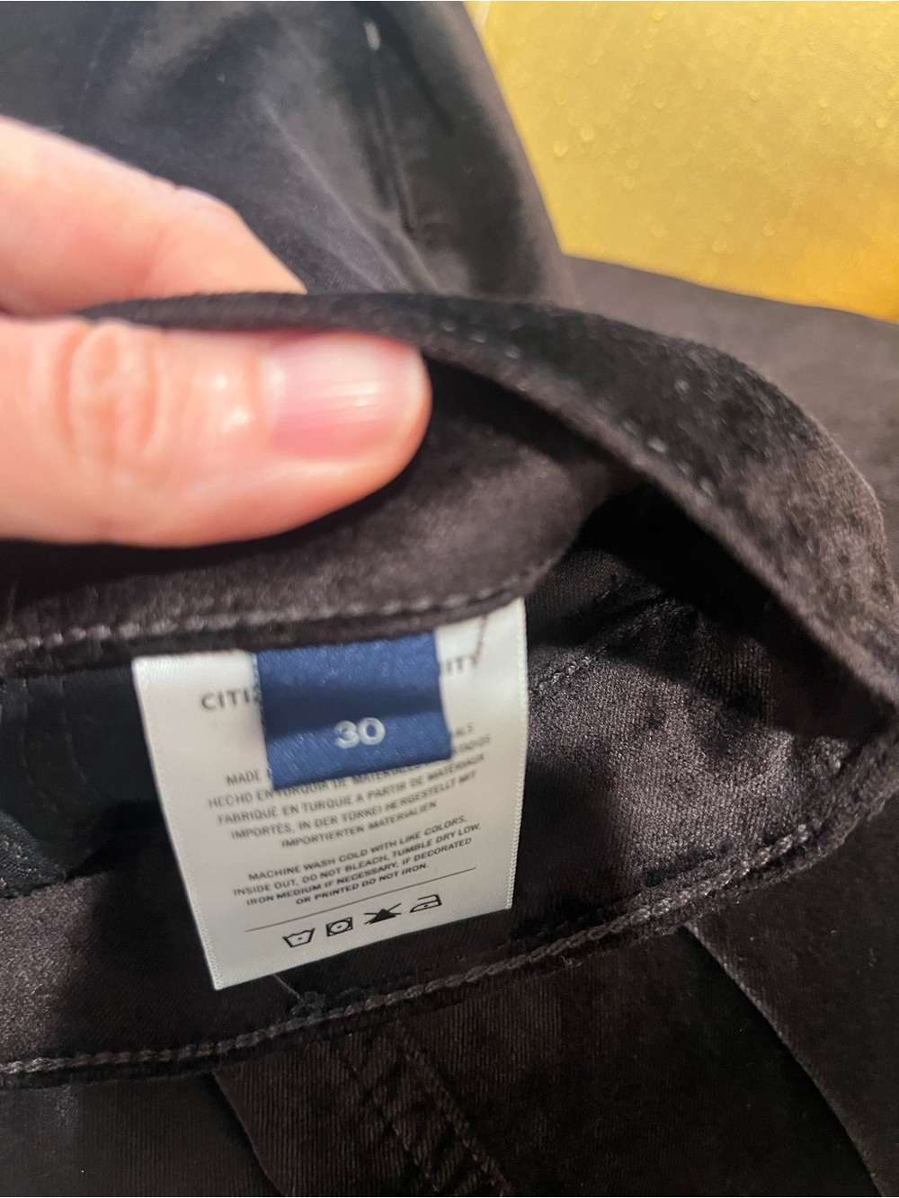 NEW Citizens of Humanity Ayla Baggy Wide-Leg Velvet Jeans in Espresso, Size 30 - Picture 7 of 7